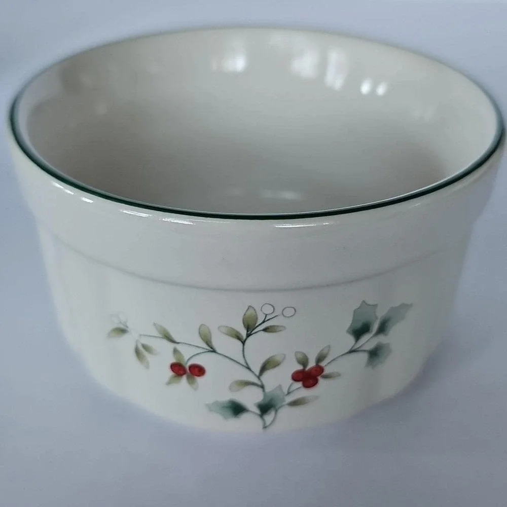 1998 Pfaltzgraff Winterberry Dip Serving Set Bowl & Spreader w/ Box Vtg 1770